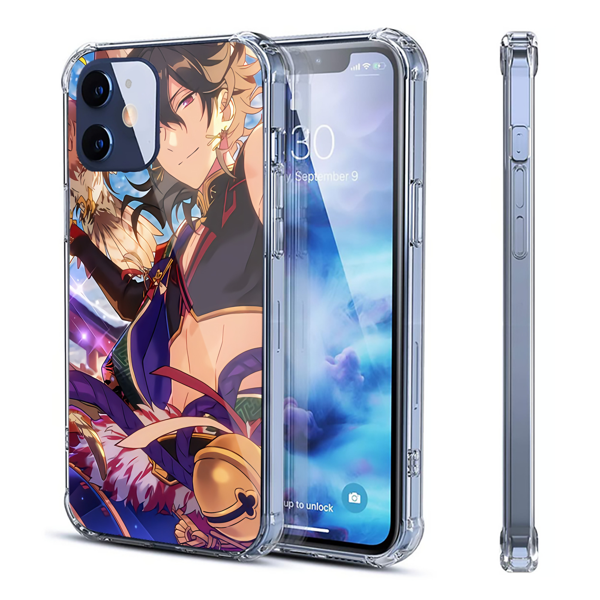 （画像用） 刀剣乱舞 Touken Ranbu 【iPhone 12シリーズ対応】透明スマホケース（クリアソフトケース）